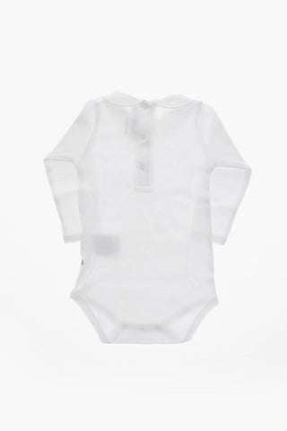 Baumwoll-Body CYGNE mit besticktem Kragen