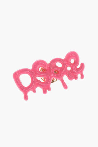 Solid Color Monogram Brooch