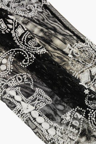 Manicotti in Mesh Motivo Paisley
