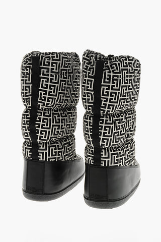 Nylon Snow Boots with All-Over Monogram