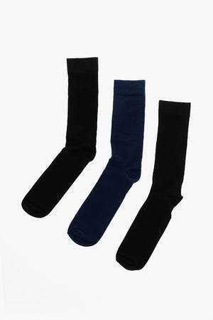 Set mit 3 Paar Socken SKM-RAYTHREEPACK-R aus Baumwolle und Nylon mit Monogramm