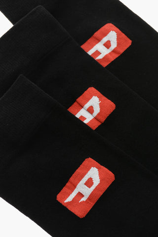Set mit 3 Paar Socken SKM-RAYTHREEPACK-R aus Baumwolle und Nylon mit Monogramm