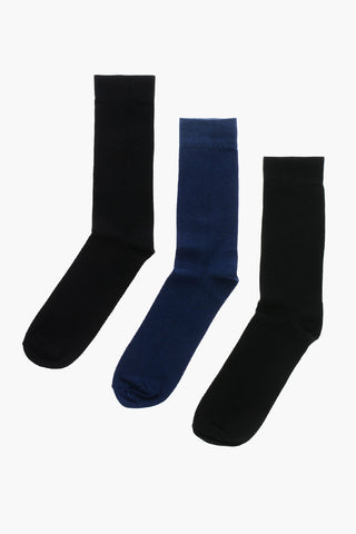 Set 3 Paia di Calzini SKM-RAYTHREEPACK-R In Cotone e Nylon con Monogram