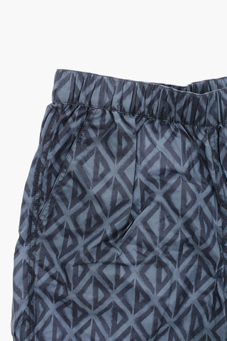 Nylon Swim Shorts with All-Over Monogram