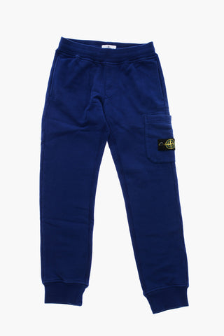Solid Color Cotton Joggers withh Drawstring Waist