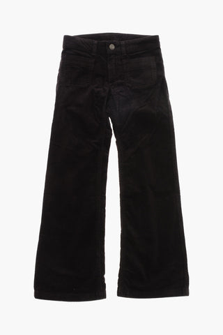 Pantaloni Bootcut JUNON in Velour a Coste