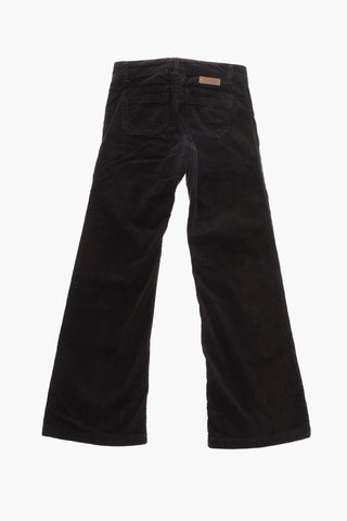 Pantaloni Bootcut JUNON in Velour a Coste