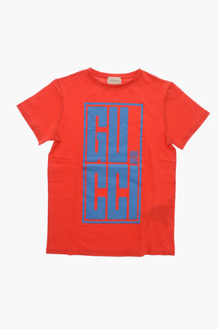 T-Shirt Mit Rundhalsausschnitt Und Maxi-Logo-Print