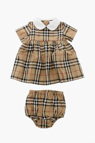 Vestito GERALDINE a Maniche Corte con Motivo Iconico e Bloomer Abbinato