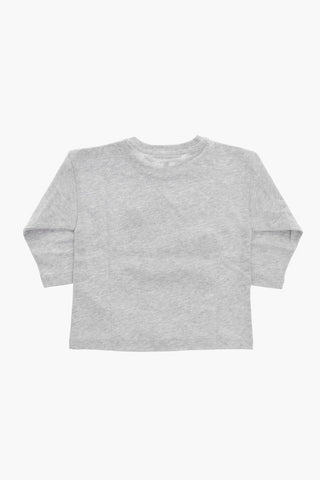 Long Sleeve Crew-nek T-shirt with Embossed Detais