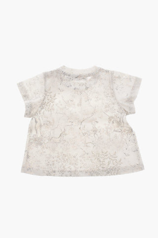T-Shirt Giroocollo a Fantasia 