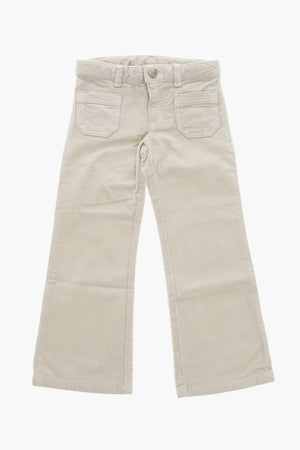 Ribbed Velour Bootcut Pants JUNON