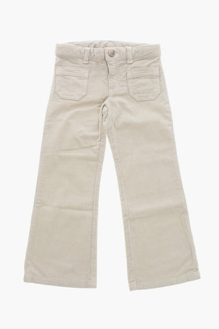 Ribbed Velour Bootcut Pants JUNON