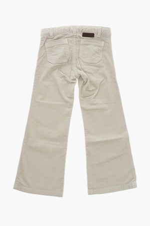 Ribbed Velour Bootcut Pants JUNON