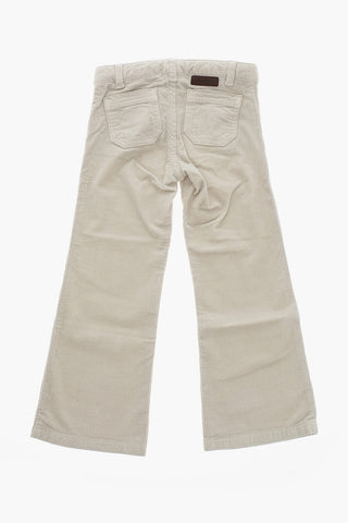 Ribbed Velour Bootcut Pants JUNON