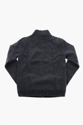 Melange Wool BERNY Sweater with Zip Closure