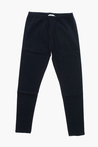 Solid-Color Stretch-Cotton Leggings