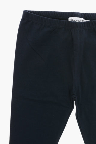 Solid-Color Stretch-Cotton Leggings