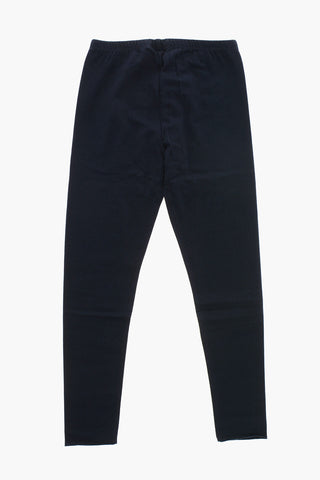 Solid-Color Stretch-Cotton Leggings
