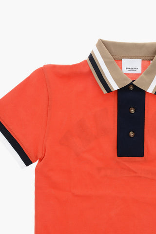 Piqué-Polo aus Baumwolle mit kontrastierenden Details