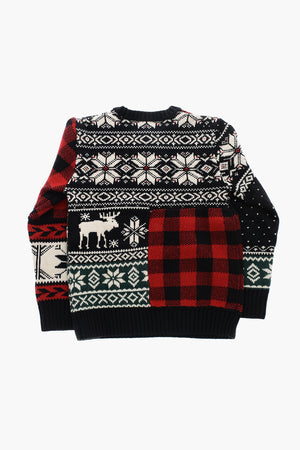 Rundhalspullover HOLIDAY aus Wollmischung, Allover bestickt