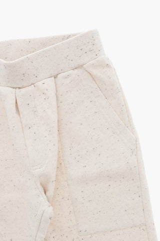 Shorts aus Baumwollmischung mit einer Bundfalte