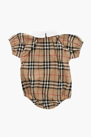 Short Sleeved Stretch Cotton ODESSA Bodysuit with Iconic Motif