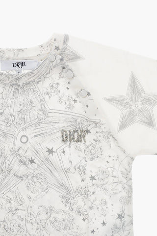 Two-Tone T-shirt with Glitter Logo
