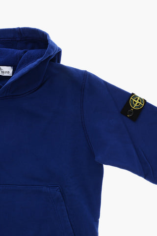 Felpa Hoodie in Cotone con Tasca a Toppa