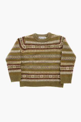 Maglia Girocollo DEGAN In Lana Ricamata