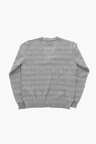 Cardigan Scollo a V A Motivo iconico All-Over