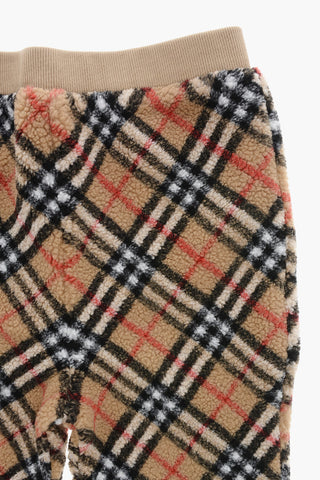 Pantaloni Casual in Pile con Motivo Iconico