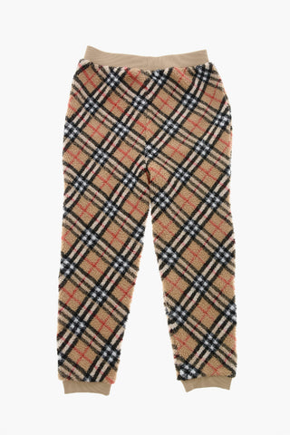 Pantaloni Casual in Pile con Motivo Iconico