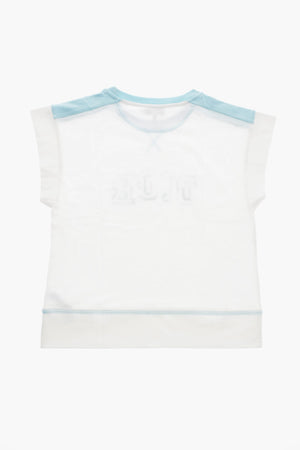 Crew-Neck T-Shirt with Contrast Details