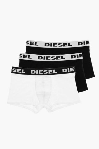 3 Pack Stretch Cotton Boxers with Logoed Band