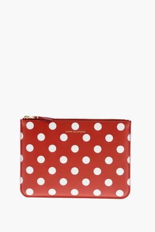 Polka Dots Leather Pochette