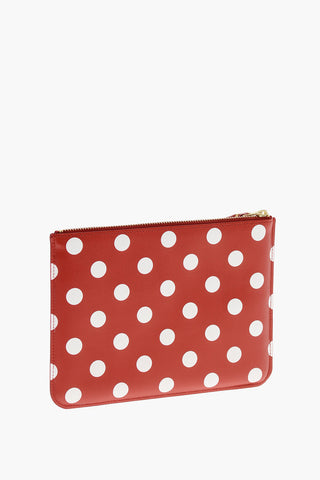 Polka Dots Leather Pochette