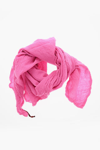 Crumpled - Effect Wool Scarf