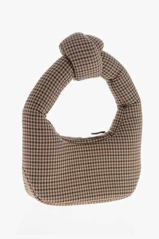 Quilted Hobo Bag MIA with Check Quilting