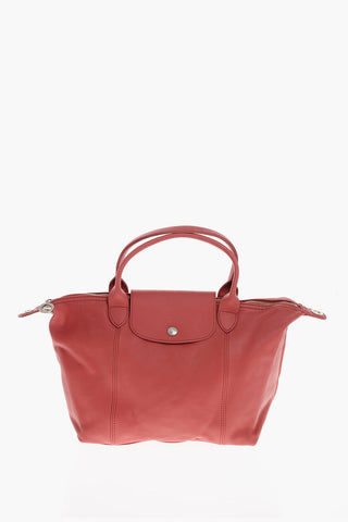 Borsa Tote In Pelle a Tinta Unita