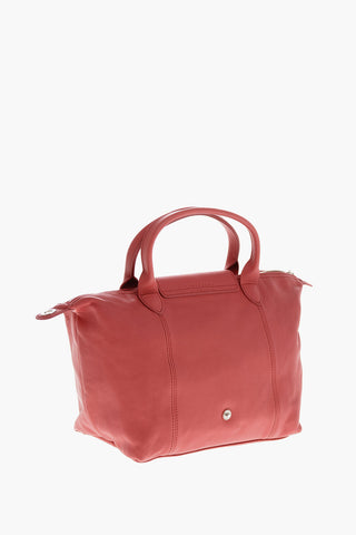 Borsa Tote In Pelle a Tinta Unita