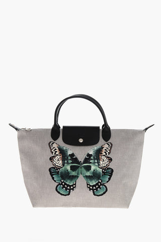 Borsa Tote in Tessuto Spalmato con Stampa