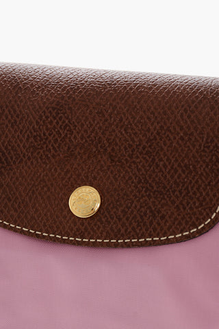 Fabric Tote Bag with Leather Trims