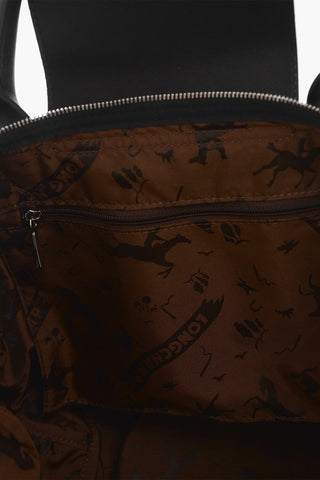 Solid Color Leather Tote Bag