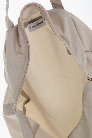 Borsa Tote In Nylon con Stampa Frontale