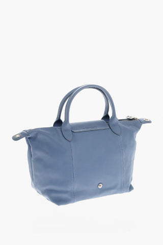 Borsa Tote In Pelle a Tinta Unita