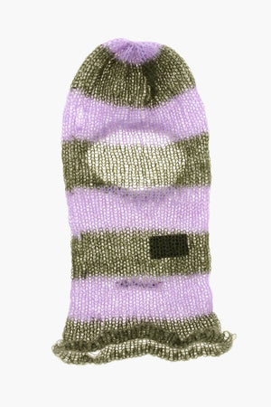 Two-Tone Knit Balaclava