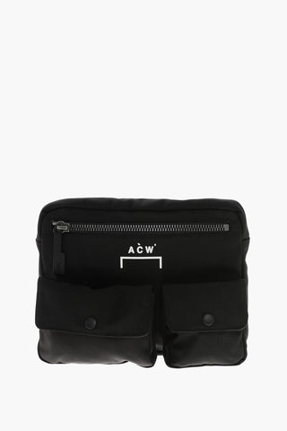 Nylon Bum Bag with Double Breast Pockets