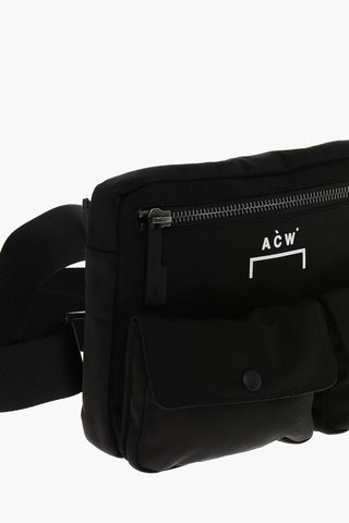 Nylon Bum Bag with Double Breast Pockets