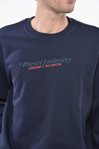 Sweatshirt Mit Rundhalsausschnitt INDUSTRY Aus Angerauter Baumwolle Mit Reliefdruck